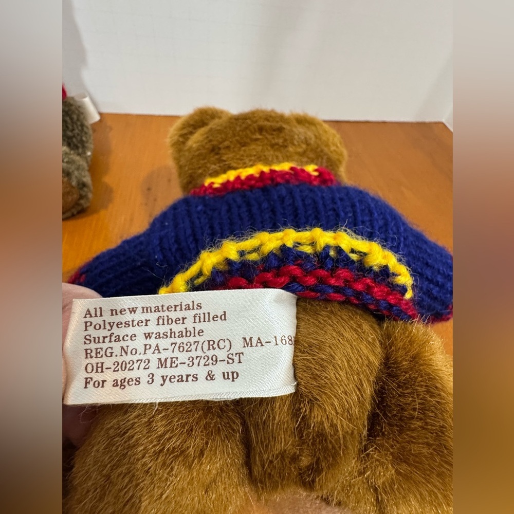 Hugfun International Vintage 2000 y2k teddy bears wearing sweaters - Picture 6 of 11